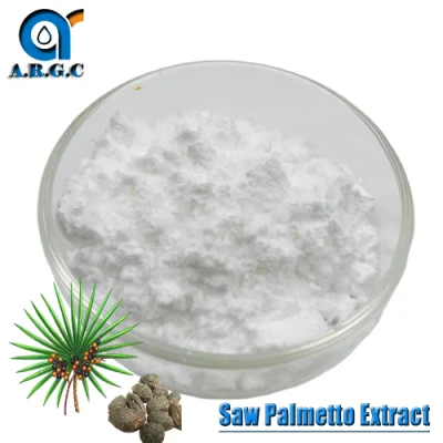 Pó de Ácido Graxo Destilado de Sementes de Frutas de Palma Shampoo Baga em Pó Erva Natural Extrato de Saw Palmetto